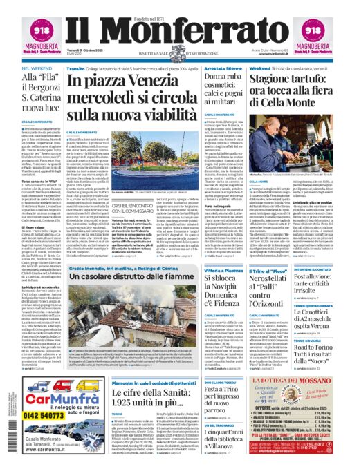 Il Monferrato - Edizione 80 del 31/10/2025